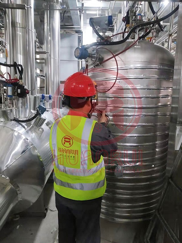 Huanrui ısı izleme sistemi, Nanda Optoelectronics'in önemli özel gazlar üretmesine yardımcı oluyor.